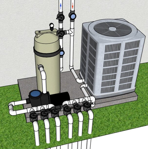 Are propane heaters or heat pumps more efficient for heating a pool