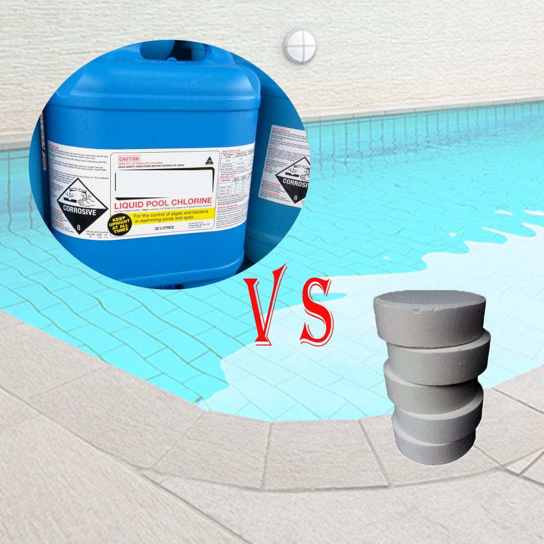 Difference between liquid and solid chlorine for pools