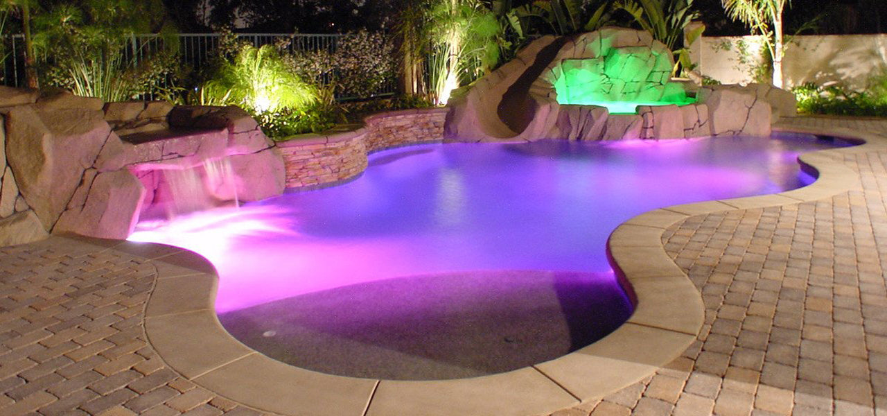 Florida-sunseeker.com Color LED swimming pool and spa lights upgrade kits intellibrite colorlogic pentair hayward pool baron