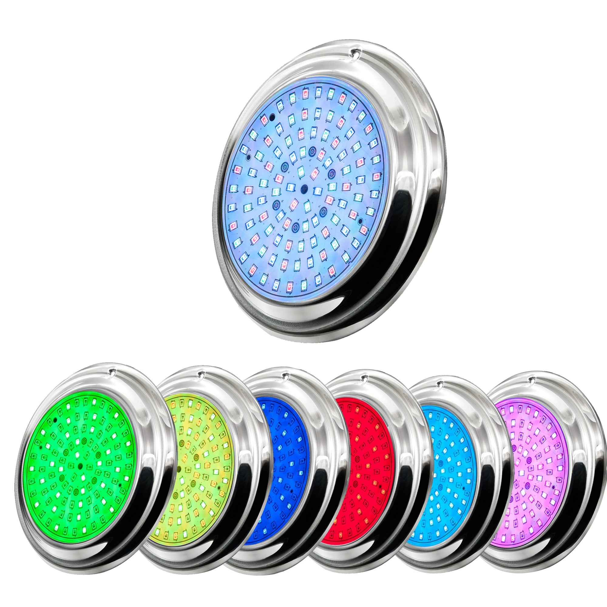 Pool Tone® 16 Color LED Pool Light 12 or 120 Volts SS Rim 15 - 150 FT (11 inch diameter) Home & Garden > Pool & Spa PoolTone 
